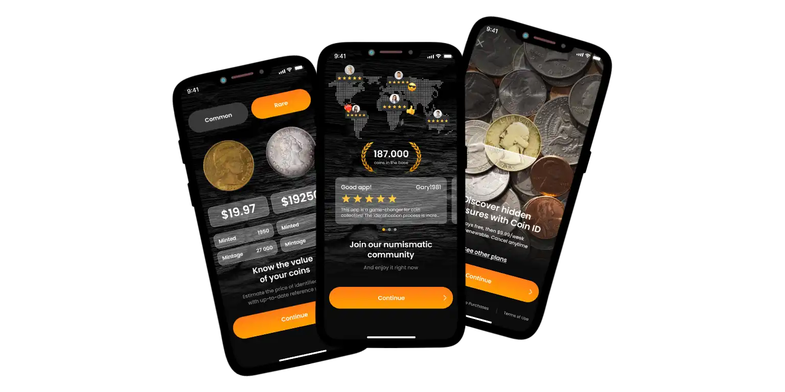 A Coin ID Scanner’s features.